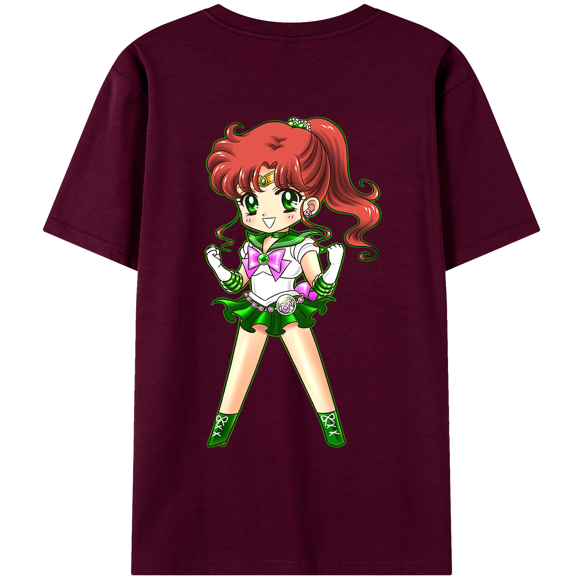 （画像用） 美少女戦士セーラームーン 木野 まこと きの まこと Sailor Moon Kino Makoto （セーラージュピター；Sailor Jupiter） レディース半袖Tシャツ(バックプリント)